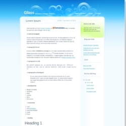 Glass Blogger Template