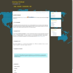 Going Global Blogger Template