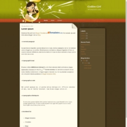 Golden Girl Blogger Template