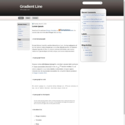 Gradient Line Blogger Template