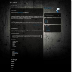 Granite Blogger Template