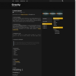 Gravity Blogger Template