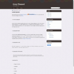 Gray Flannel Blogger Template