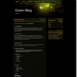 Green Blog Blogger Template