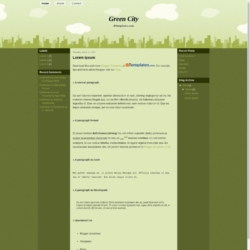 Green City Blogger Template