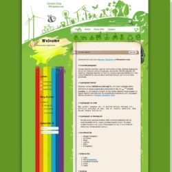 Green Day Blogger Template