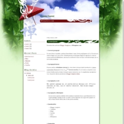 Green Forest Blogger Template