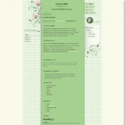 Green Mile Blogger Template