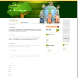 Green Peace Blogger Template