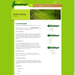 Green Spring Blogger Template