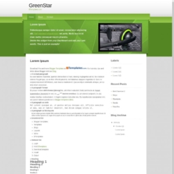 GreenStar Blogger Template