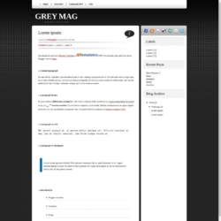 Grey Mag Blogger Template
