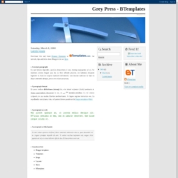 Grey Press Blogger Template