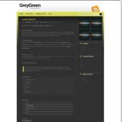 GreyGreen Blogger Template