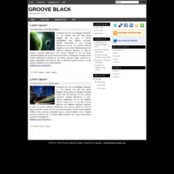 Groove Black Blogger Template