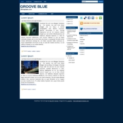 Groove Blue Blogger Template