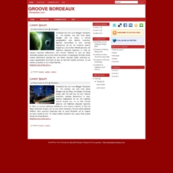 Groove Bordeaux Blogger Template