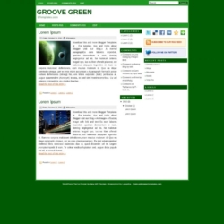 Groove Green Blogger Template