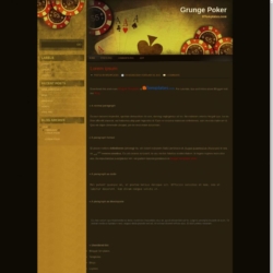 Grunge Poker Blogger Template