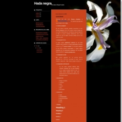 Hada negra Blogger Template