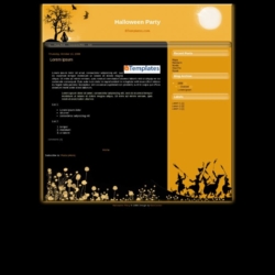 Halloween Party Blogger Template