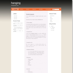 Hanging Blogger Template