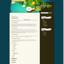 Hanging Garden Blogger Template