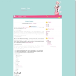 Happy Day Blogger Template