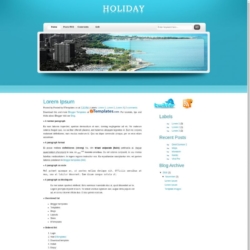 Holiday Blogger Template