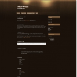 HPA Wood Blogger Template