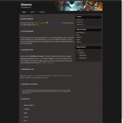 iGames Blogger Template