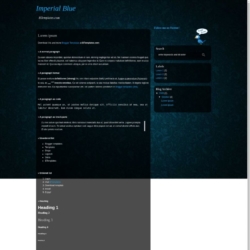 Imperial Blue Blogger Template