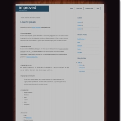 Improved Blogger Template