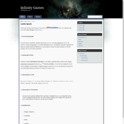 Infinity Games Blogger Template