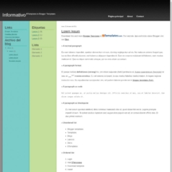 Informativo Blogger Template