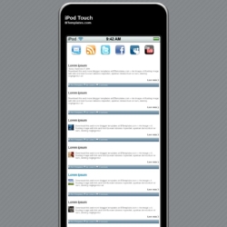 iPod Touch Blogger Template