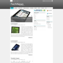 iTech News Blogger Template