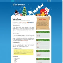 It’s Christmas Blogger Template