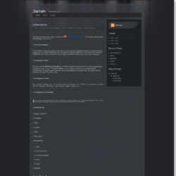 Jarrah Blogger Template