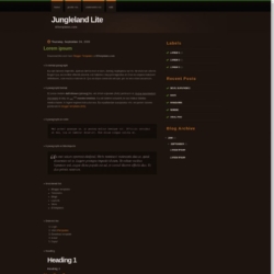 Jungleland Lite Blogger Template