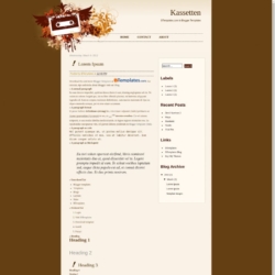 Kassetten Blogger Template