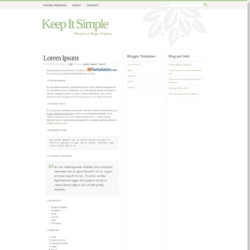 Keep It Simple Blogger Template