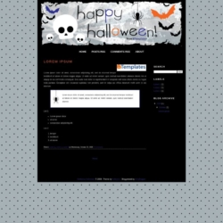 Kelleyroo Halloween Blogger Template