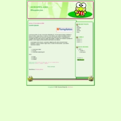 Keroppiland Blogger Template