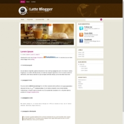Latte Blogger Blogger Template