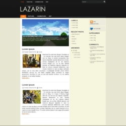 Lazarin Blogger Template