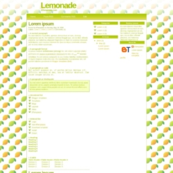Lemonade Blogger Template