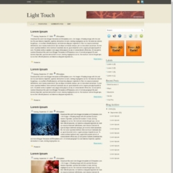 Light Touch Blogger Template