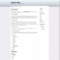 Lighten Blog Blogger Template