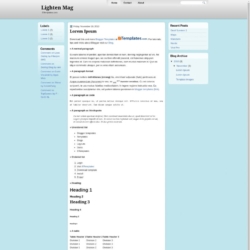 Lighten Mag Blogger Template